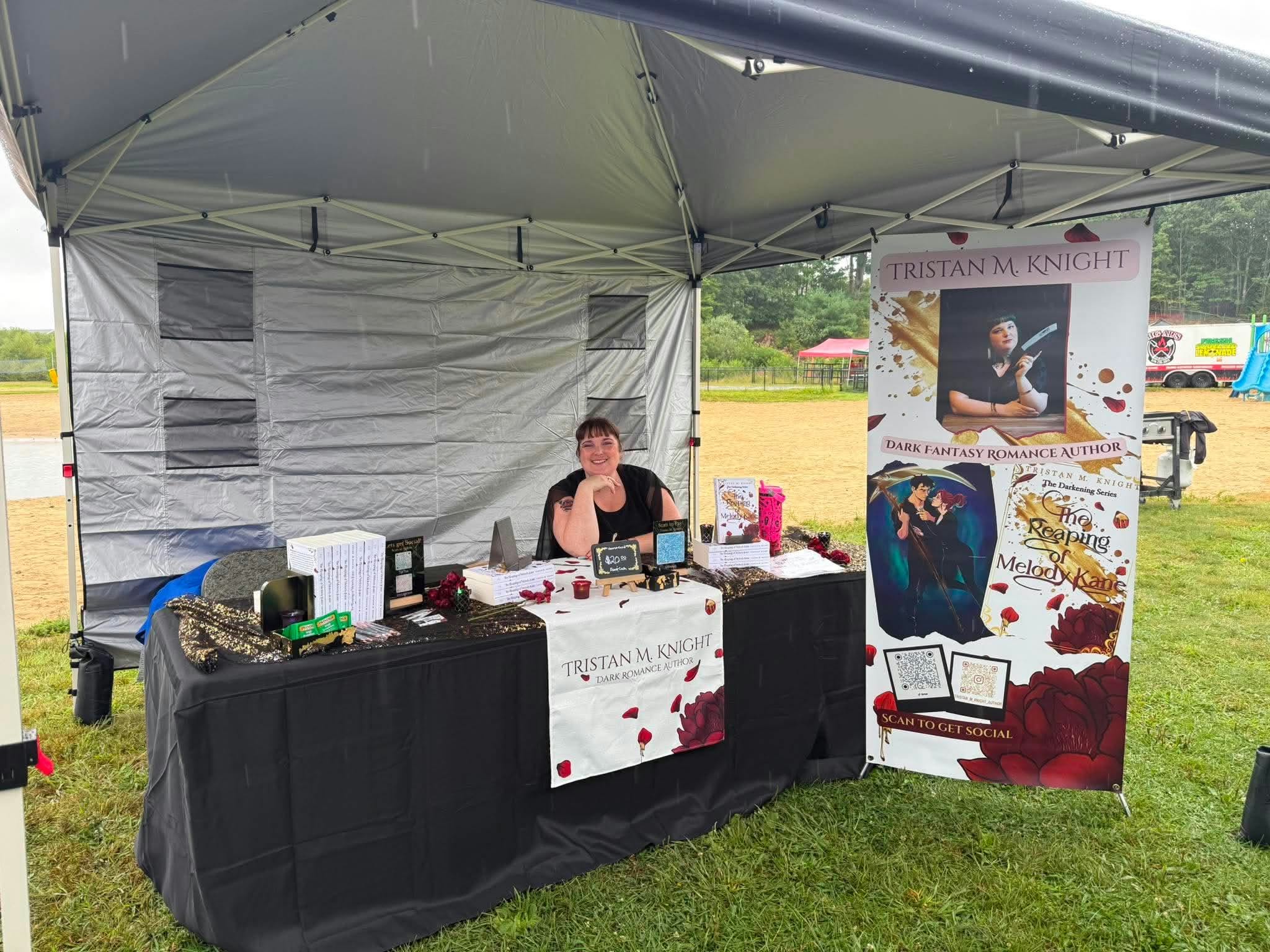 Tristan at a local book event